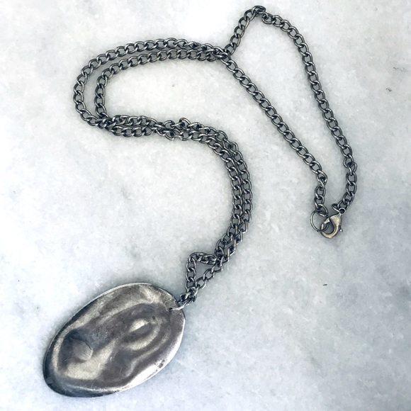 Jewelry - Large Silver Pendant Necklace